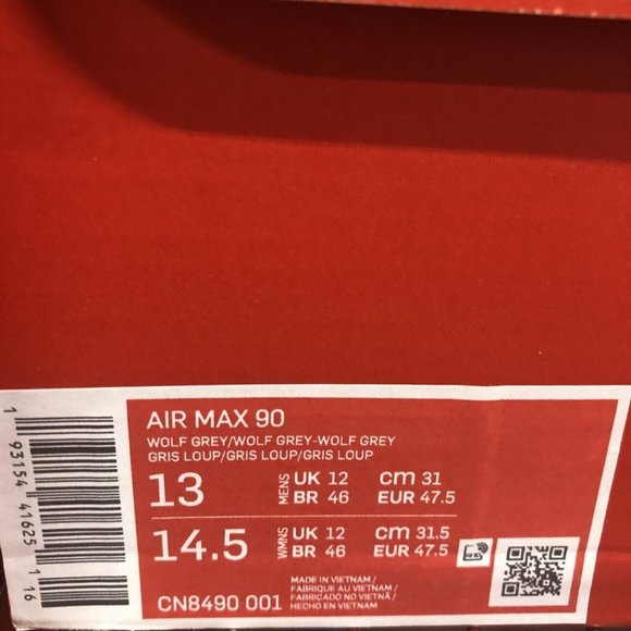 Nike Air Max 90 Mens Size 13 Shoes Recraft Wolf Grey NEW - Picture 9 of 9